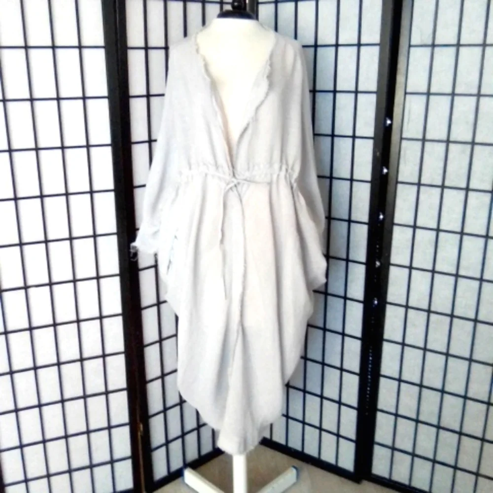 Funky linen dress. size It48. Made in Italy. - Picture 2 of 6